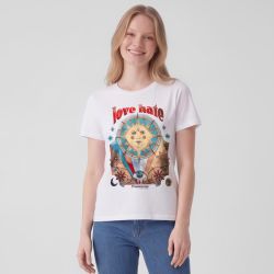 Tee shirt col rond imprimé erevin Femme LES TROPEZIENNES PAR M.BELARBI