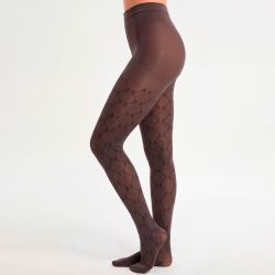 Collant infilable imprimé effet satiné opaque leona Femme CHANTAL THOMASS
