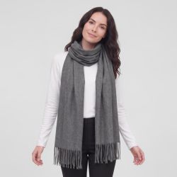 Echarpe gris fonce man-hh-260201 Femme MANOUKIAN