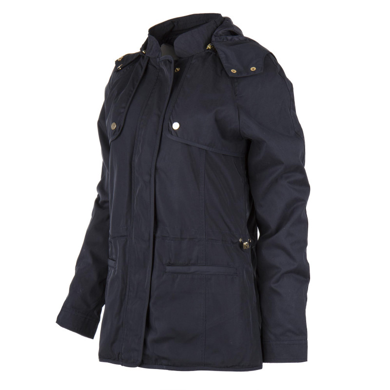 Veste coupe-vent longue bleue marine femme BEST MOUNTAIN marque pas cher prix dégriffés destockage