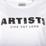 Tee shirt floqué LIVE OUT LOUD femme ARTISTS marque pas cher prix dégriffés destockage