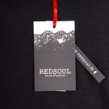 Tee shirt manches courtes bi matière femme RED SOUL marque pas cher prix dégriffés destockage