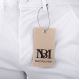 Pantalon en toile blanc coupe slim homme BEST MOUNTAIN marque pas cher prix dégriffés destockage
