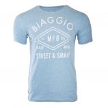 Tee-shirt manches courtes floqué homme BIAGGIO marque pas cher prix dégriffés destockage