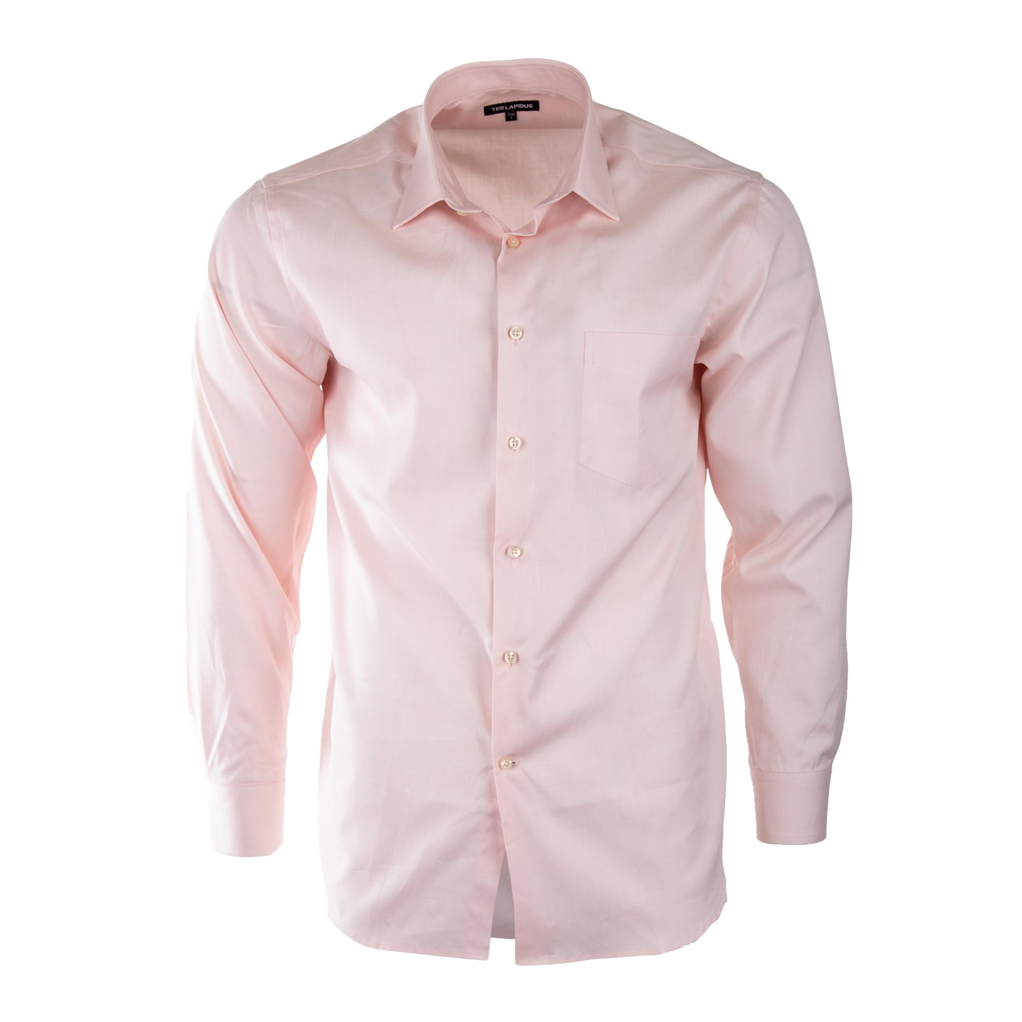Chemise rose clair manches longues homme TED LAPIDUS à prix dégriffé