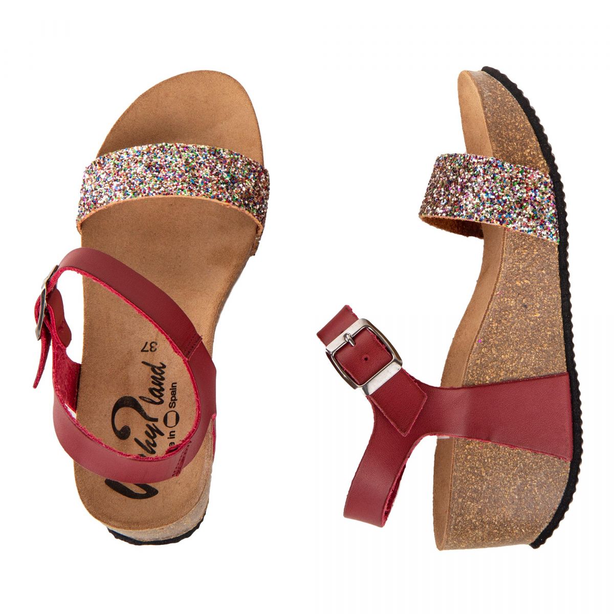 sandales paillettes femme