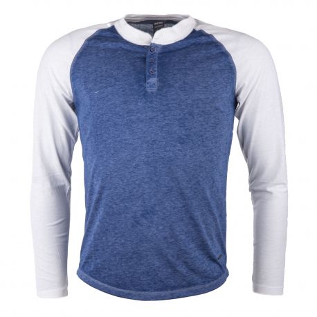 t shirt manche longue baseball homme