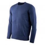 Pull laine cachemire col rond coudières Homme REAL CASHMERE marque pas cher prix dégriffés destockage