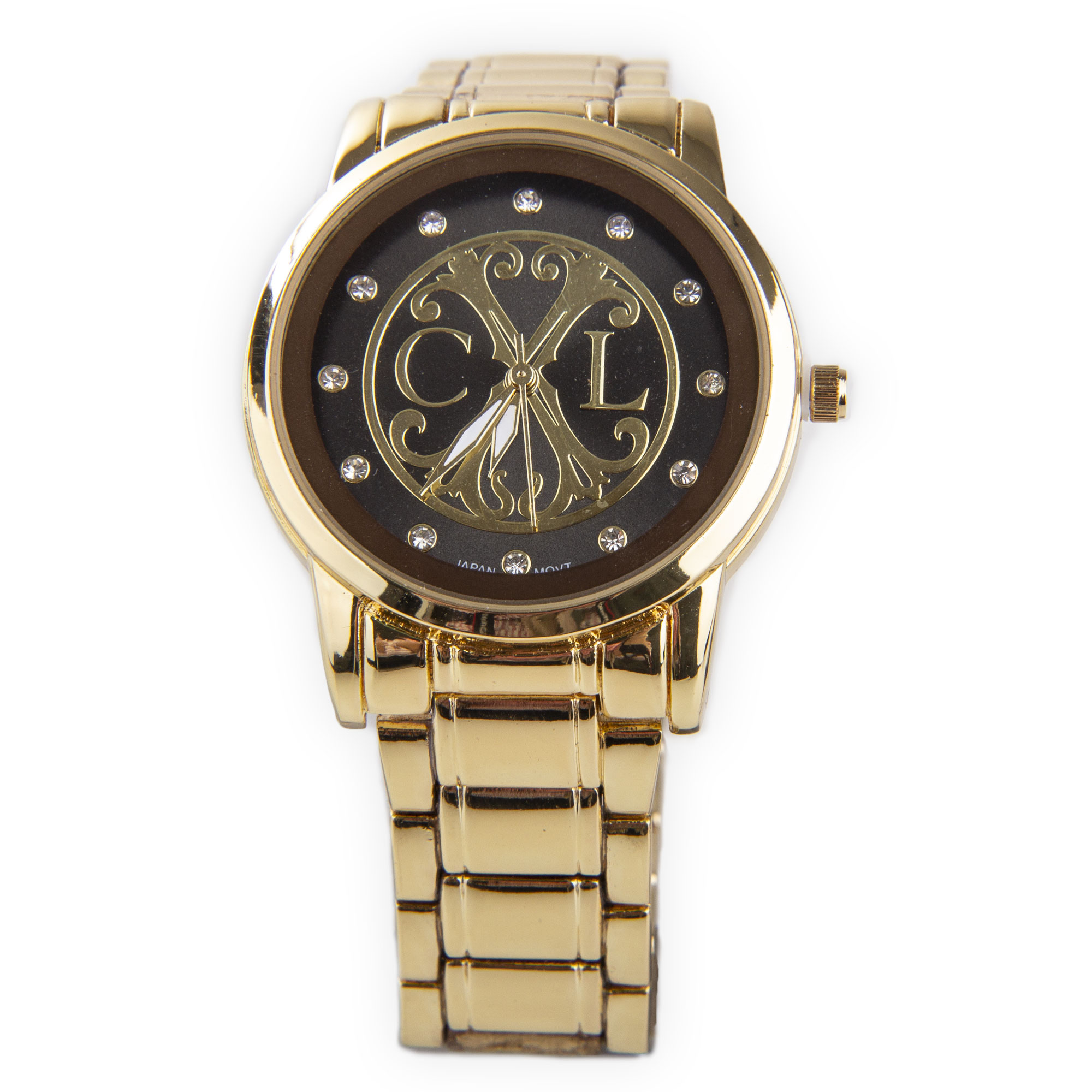 Montre ronde dorée bracelet à maillons Femme CHRISTIAN LACROIX à prix