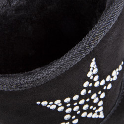 Boots Chacha fourrées noires Femme LES TROPEZIENNES marque pas cher prix dégriffés destockage