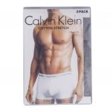 Lot de 3 boxers unis coton stretch homme CALVIN KLEIN marque pas cher prix dégriffés destockage