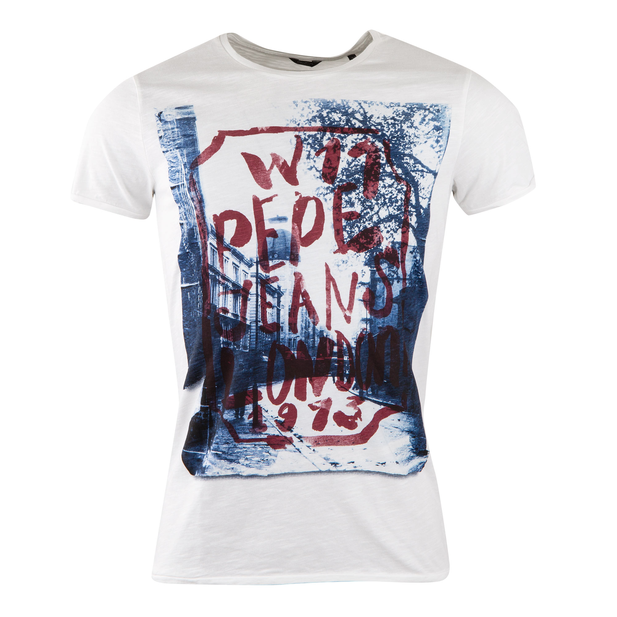 Tee shirt  imprim   manches courtes blanc Homme  PEPE JEANS  