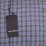 Chemise à carreaux coupe droite manches longues Homme TED LAPIDUS marque pas cher prix dégriffés destockage