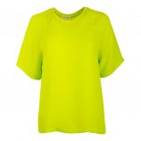 Tee-shirt vert à manches courtes Femme Rosa AMERICAN VINTAGE marque pas cher prix dégriffés destockage